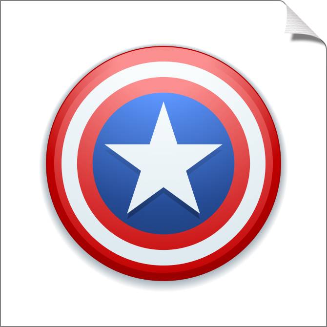 Купить и печать на заказ Картины Капитан Америка