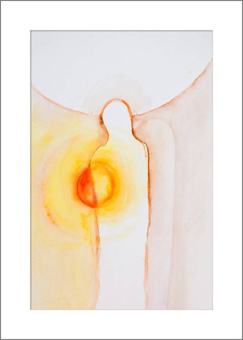 Купить и печать на заказ Картины Абстрактный силуэт со свечой