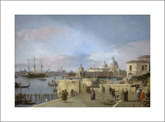 Купить и печать на заказ Картины Вход на Большой канал с Моло, Венеция