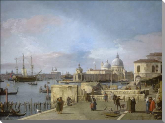Картины Canaletto - Entrance to the Grand canal from the Molo, Venice