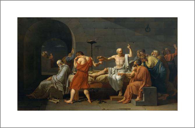 Купить и печать на заказ Картины Смерть Сократа