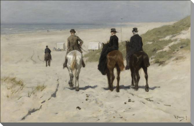 Картины Morning walk on the beach (Anton Mauve)