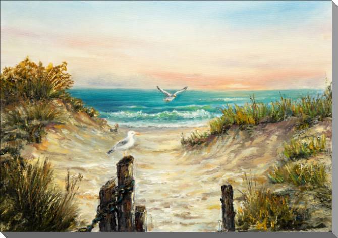 Картины Landscape with seagulls