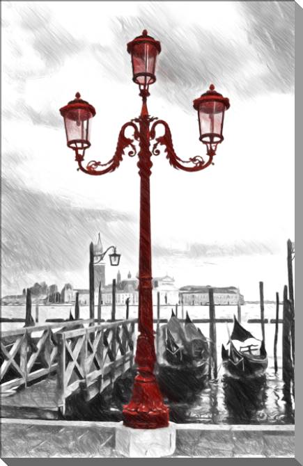 Купить и печать на заказ Картины Венецианский уличный фонарь