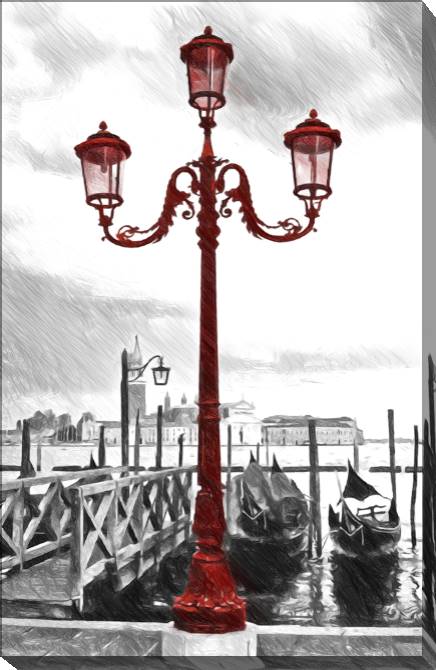 Купить и печать на заказ Картины Венецианский уличный фонарь
