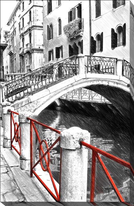 Купить и печать на заказ Картины Венецианский канал, эскиз