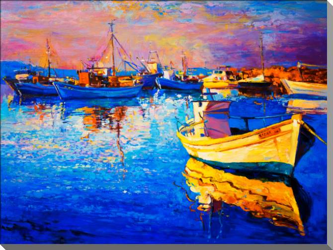 Картины The port oil painting