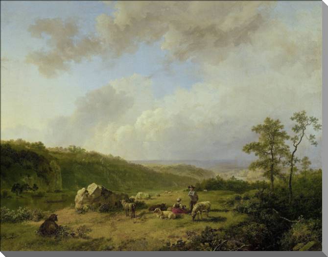 Картины Landscape with a storm (Barend Cornelis Koekkoek)