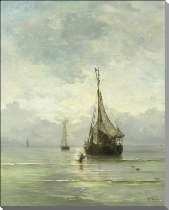 Paintings Kalme zee (Hendrik Willem Mesdag)