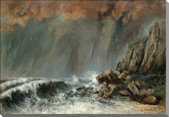 Картины Seascape: a tornado (Gustave Courbet)