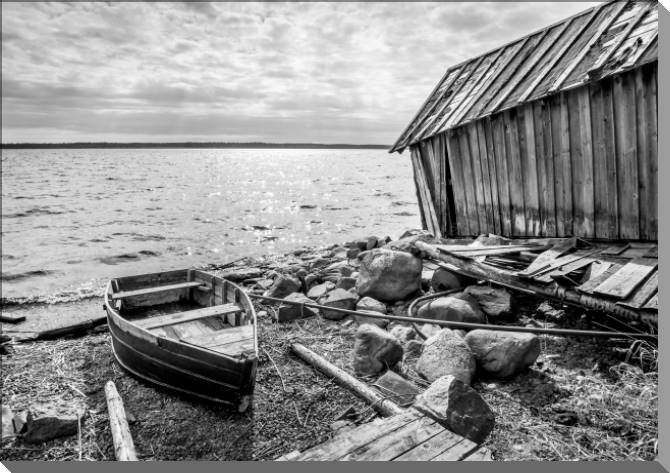 Картины Old wooden fishing boat