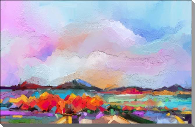 Картины Colorful abstract landscape