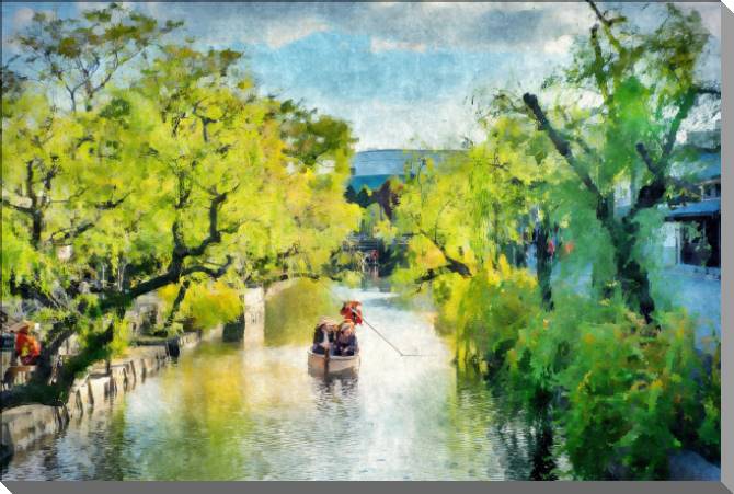 Paintings Tour of Kurashiki canal