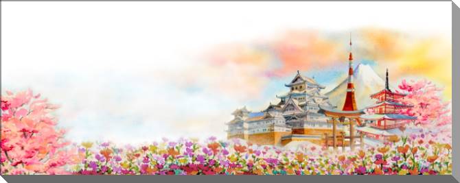 Купить и печать на заказ Картины Достопримечательности Японии