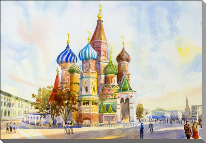 Картины St. Basil's Cathedral on red square