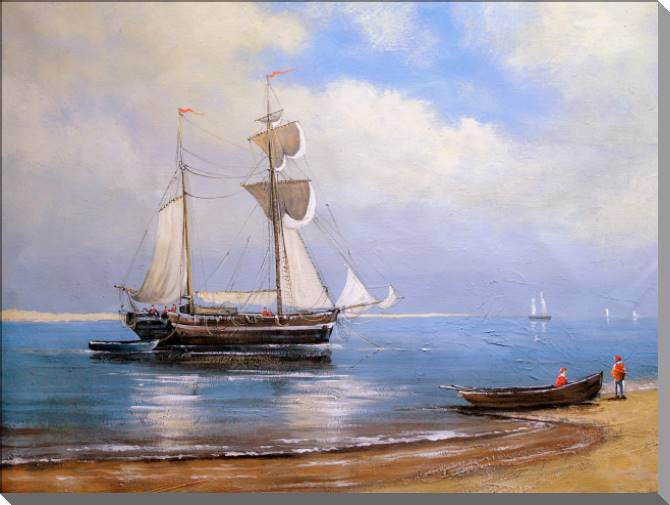 Картины Fishermen at sea