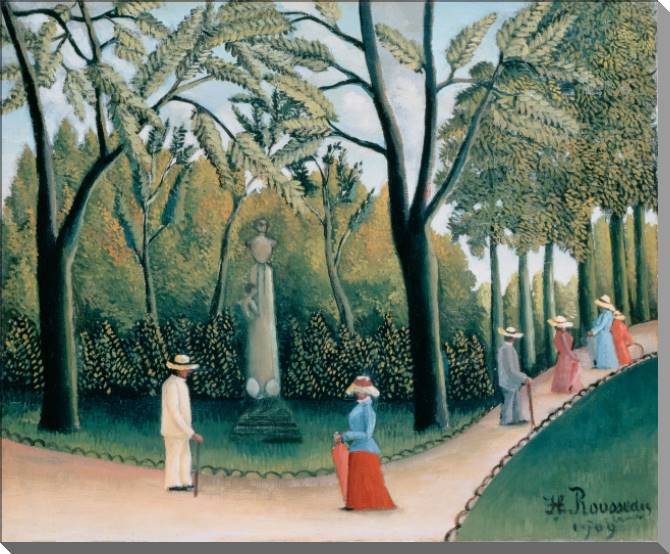 Paintings The Luxembourg Garden. Monument To Chopin (Henri Rousseau)