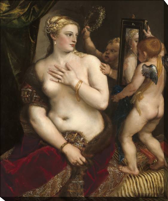 Купить и печать на заказ Картины Венера перед зеркалом