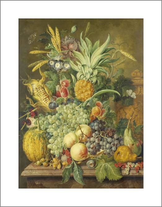Купить и печать на заказ Картины Натюрморт с фруктами